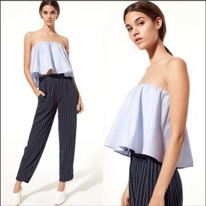 Aritzia Babaton Eckerd Cropped Blouse